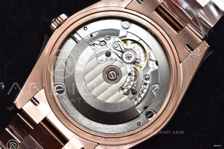 RG DayDate GMF Dial 40 Markers Roman President Green Weighted Steel Tungsten V2 A2836 Bracelet 904L on 1109